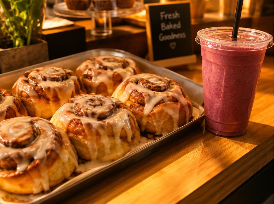 Cinna Buns & Smoothies at Bun Cafe